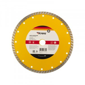 Диск алмазный отрезной Turbo 230x22.2x2.8x10 мм KRANZ (цена за шт) KR-90-0125