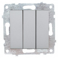 OVIVO мех. выкл. СУ 3 кл. 10А серебро (ко всем рамкам) 600-000210-254