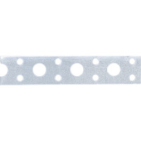 Лента перфорированная, вентиляционная, прямая, 0.55 мм, LP V, 1.7 см х 25 м, цинк Сибртех