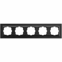 OVIVO Рамка СУ 5 местн. QUANTUM, антрацит, 405-350000-250