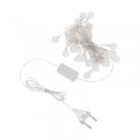 Гирлянда-нить Шарики 20LED, 5м, разноцвет (RG/RB) мигание, прозр шнур IP20 NEON-NIGHT 304-021