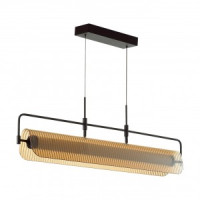 ODEON LIGHT 5056/35L L-VISION ODL24 321 чер./янтарный/мет/стекло/акрил Люстра LED 35W 3000К LINER 97