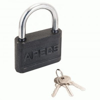 Замок навес Апекс PD-03-75 чугун, Ш75*В113мм, дуж d=10мм автомат, 3анг кл., защит. кольца (36,6