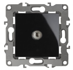 ЭРА 12 мех. роз. TV, СУ 1 мест. проходная, черный, автоклеммы 12-3102-06 2928