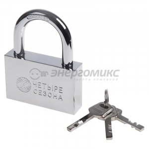 Замок навесной серия сталь 37 мм Четыре Сезона, 79-0037