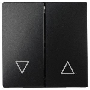 ЭРА 12/Elegance Клавиша для выкл. д/жалюзи, антрацит 12-6203-05 6804