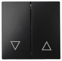 ЭРА 12/Elegance Клавиша для выкл. д/жалюзи, антрацит 12-6203-05 6804