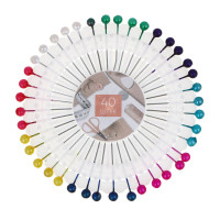 Булавки для закалывания 40игл, d8см, 3,8см шар