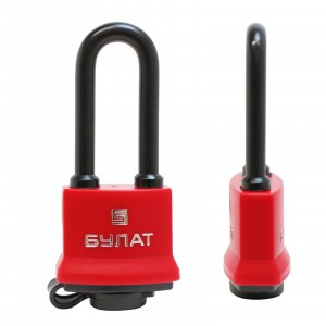 Замок навесной БУЛАТ ВС 1-П41-01 ПЛ Ш41*В88 всепогод удл дуж d=6,5мм автомат 5 анг.кл.(72,6)