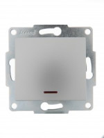 Lezard KARINA мех. выкл. СУ 1 кл. 10А инд. матов. серебро (корп. ABS) 707-4388-111