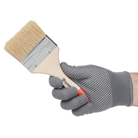 ЕРМАК Кисть малярная плоская "Стандарт" нат. щетина 3" (75мм)