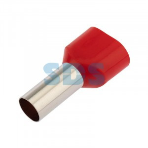 REXANT наконеч. штыревой втул. изол. F-14 мм 2х10 мм2 (НШВи(2) 10-14/ Ги2 10-14) красн. 06-0413-A