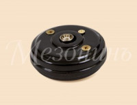 МЕЗОНИНЪ роз. СУ 1 мест. ТВ, оконечная (SAT) без рамки (D70x25), черный фарфор GE70321-05k