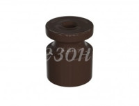 МЕЗОНИНЪ РЕТРО УСАДЬБА Изолятор ABS-пластик (уп.100шт, цена за шт), КОРИЧ.,  GE30025-04