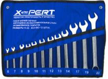 Набор комбинированных ключей 10 предметов    6-7-8-9-10-11-12-13-14-17-19-22мм  Х-pert