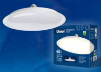 Uniel высокомощн. UFO U270 E27 60W(4800lm 120°) 3000К 2K матовая 270x80 LED-U270-60W/3000K/E27/FR