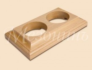 МЕЗОНИНЪ Престиж Рамка дерев. 2 мест. без тонировки, для наруж. и внутр. монтажа GE70707-00