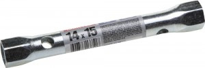 Ключ торцовый ЗУБР "МАСТЕР", трубчатый двухст. прямой, 14х15мм zu27162-14-15