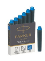 Чернила Чернильный картридж PARKER QUINK SHORT 0,5 мл синие 6 шт/уп 1950409 691266