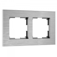 Werkel рамка СУ 2 мест. AluMax (алюминий) W0023506 a066327