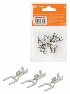 TDM наконечник вилочный неизол. НВ 1,5-4 (1-1,5мм2) (уп.20шт, цена за уп) SQ0546-0201