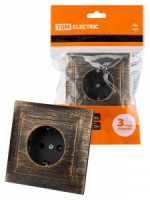 TDM Лама роз. СУ 1 мест. 16А (земля, шторки) старинная бронза SQ1815-0752