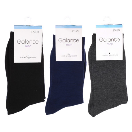 GALANTE Носки мужские р.27-29, 85% хлопок,10% полиэстер, 5% спандекс, цвета в ас-те, НВ22-06
