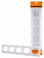 TDM Лама рамка 5 мест. горизонтальная белая SQ1815-0037