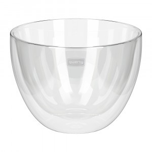 Салатница стеклянная с двойными стенками Fresco 500мл QWERTY