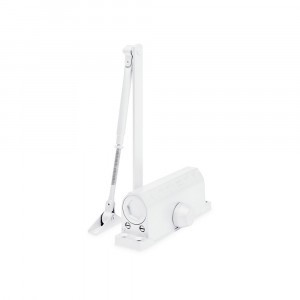 NOTEDO Доводчик дверной  DC-065 легкий характер WHITE до 100кг белый. (10)