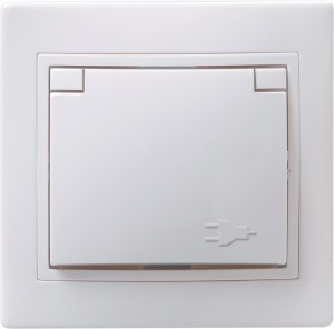 IEK КВАРТА РСбш10-3-КБ роз. СУ 1 мест. земля з/ш с крышкой 16А бел. ERK12-K01-16-DM