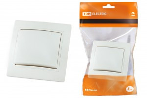 TDM Таймыр выкл. СУ 1 кл. 10А бел. (керам. осн.) (10!) SQ1814-0001