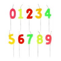 Капитан Весельчак Набор свечей 10шт, 15,3x16см, &quot;Цифры&quot;, NC-06