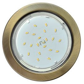 Ecola GX53 H4 св-к  Черненая бронза (кратно 10!) 38x106 FN5310ECB