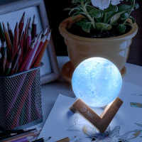 ЭРА св-к-ночник св/д ЛУНА 1W NLED-490-1W-W d80мм, 2режима, сенсор. диммер (Li акк., USB) 3485