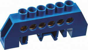 Navigator шина нул. в изоляц. на DIN/пл.пов. 8х12мм 6отв. NBB-I812-6DP/B (уп. 10шт ц.1шт) 10! 71186