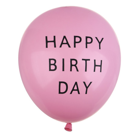 FNtastic Набор воздушных шаров, 5 шт, 12" цвета макарун с надписью Happy Birthday, латекс, 5 цветов
