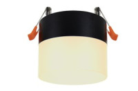 Ecola GX53 H4 5373 св-к встраив. СПОТ без обода Черный матовый 83x87 SR533BECB (10!)