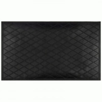 Коврик напольный грязесборный 60*35см Ромб, ПВХ, черный 108977 Рыжий кот