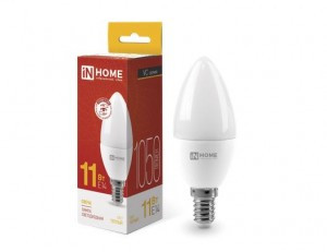 ASD/InHome лампа св/д VC свеча C37 E14 11W(1050lm) 3000К 2K 107x37 (без пульсации) 0464