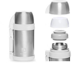 Термос Арктика 205-1200, универс., 1,2л, ручка пластик, нерж. сталь