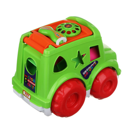 ИГРОЛЕНД Машинка сортер с кубиками "Путешествие", РР, 23х25см