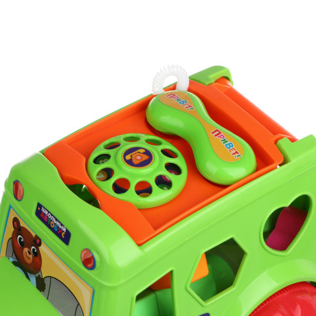 ИГРОЛЕНД Машинка сортер с кубиками "Путешествие", РР, 23х25см