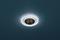 ЭРА DK LD1 BL св-к встр. MR16 GU5.3 220V круг, d100 мм голубая св/д подсветка 3W