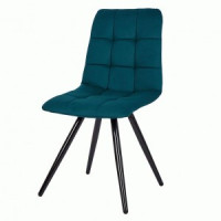 Стул обеденный Polini Home Berlin SM (ДхГхВ) 44x47x86см, темно-бирюзовый-черный (кратно 2!) (мест 1)