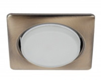 ЭРА св-к встр. под лампу GX53 квадр. 220V 13W бронза KL71/1 SB (аналог 646352) 3725