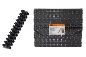 TDM колодка винтовая (ЗВИ) 12 пар 150А 35мм "п/п" черн. (уп. 5 шт., цена за 1шт.) (5!) SQ0510-0040