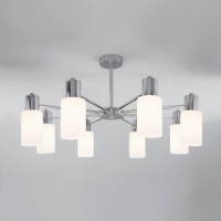 Eurosvet св-к потолоч. E14 8x60 Вт 720х720х385 металл белый/хром/глянц. белый Vegga 70160/8 a057110