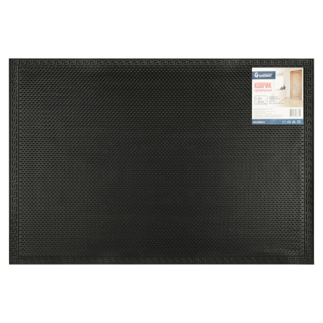Коврик придверный, ПВХ шипованный, SINDBAD 400-5 40х60смх6мм, темно-серый
