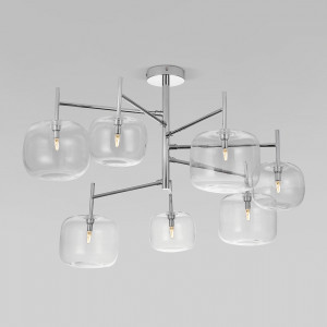 Eurosvet люстра 7x3W G4 760х760х500 мет прозр./хром Jar 70128/7 Умный дом a056925